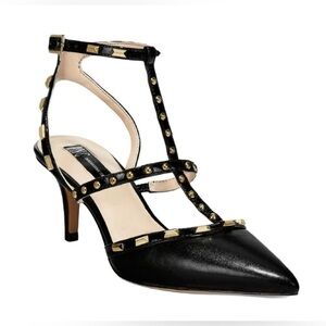 INC International Concepts, pointed-toe studded kitten heel, size 6